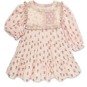 easy-peasy Baby and Toddler Girls Woven Patchwork Dress
